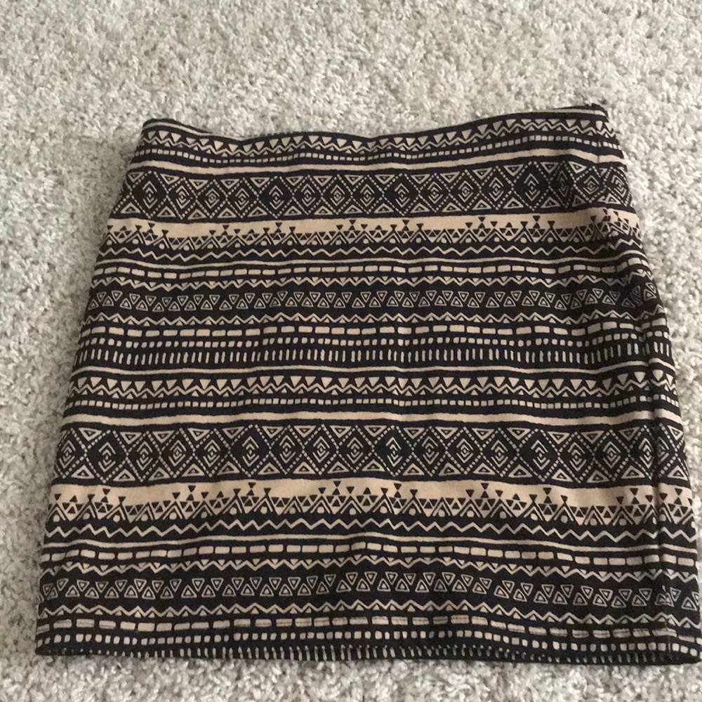 Brown and black Pencil skirt